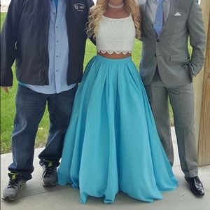 Two-piece prom dress